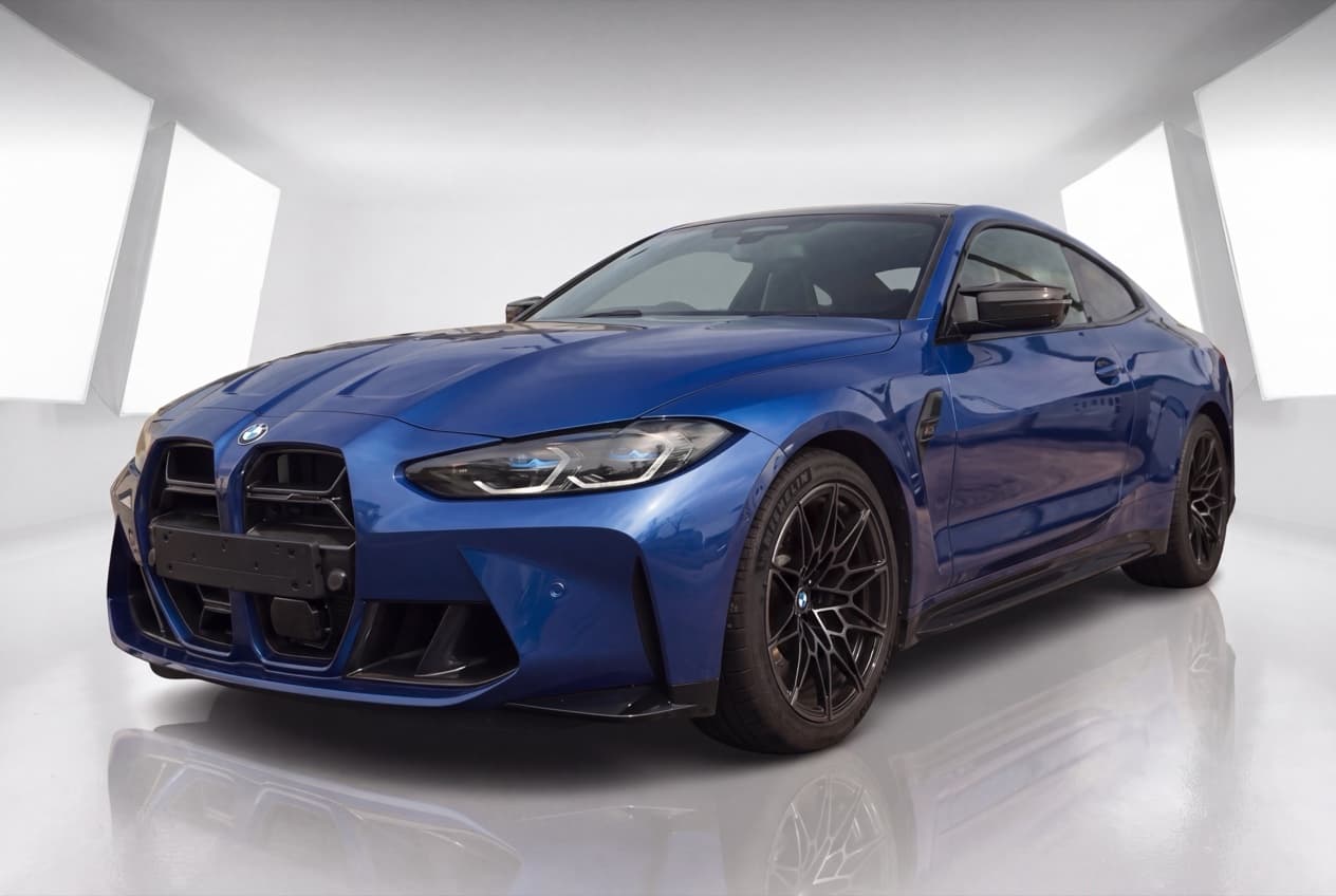 BMW M4 before, with stock wheels